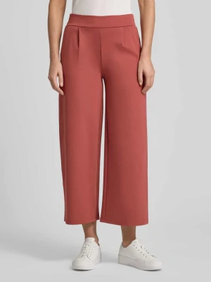 Spodnie materiałowe o szerokim kroju z dodatkiem wiskozy model ‘Kate’ Ichi