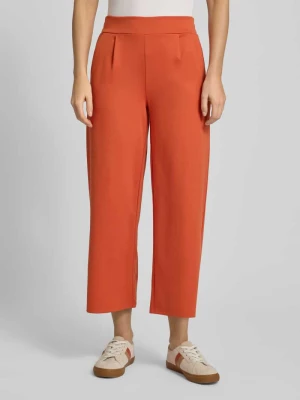 Spodnie materiałowe o szerokim kroju z dodatkiem wiskozy model ‘Kate’ Ichi