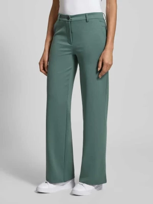 Spodnie materiałowe o szerokim kroju z dodatkiem wiskozy model ‘Nanni’ FREE/QUENT