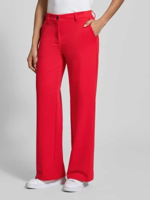 Spodnie materiałowe o szerokim kroju z dodatkiem wiskozy model ‘Nanni’ FREE/QUENT