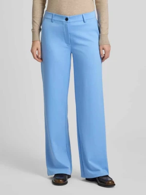 Spodnie materiałowe o szerokim kroju z dodatkiem wiskozy model ‘Nanni’ FREE/QUENT