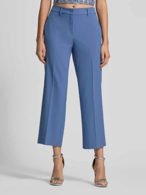 Spodnie materiałowe o szerokim kroju z dodatkiem wiskozy model ‘Olessa’ RAFFAELLO ROSSI