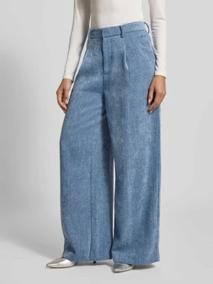 Spodnie materiałowe o szerokim kroju z imitacji denimu model ‘Zvally’ Gestuz