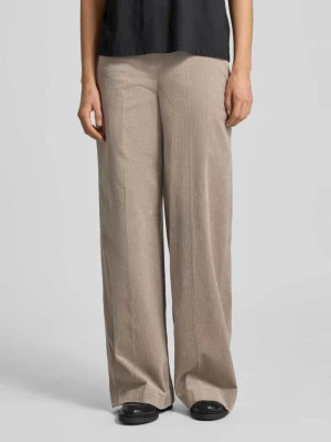 Spodnie materiałowe o szerokim kroju z imitacji sztruksu model ‘Before’ drykorn