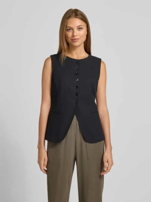 Spodnie materiałowe o szerokim kroju z mieszanki modalu model ‘Marou’ Opus