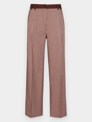 Spodnie materiałowe Paul Smith brązowy