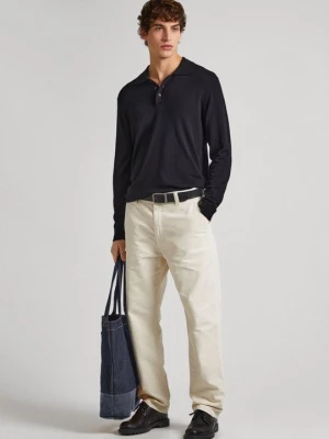 Spodnie materiałowe Pepe Jeans mleczny