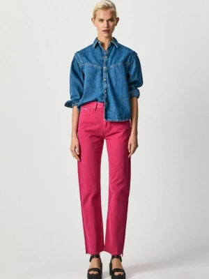 Spodnie materiałowe Pepe Jeans różowy