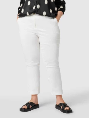 Spodnie materiałowe PLUS SIZE o dł. 7/8 model ‘Remi’ Marina Rinaldi