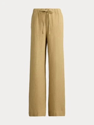 Spodnie materiałowe Polo Ralph Lauren wielbłądzi