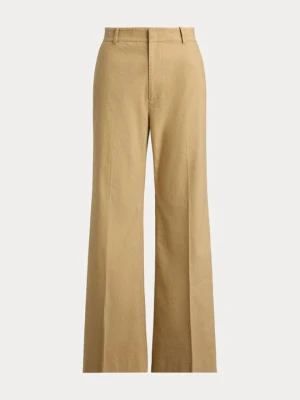 Spodnie materiałowe Polo Ralph Lauren wielbłądzi