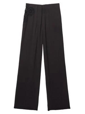 Spodnie materiałowe PULL&BEAR czarny