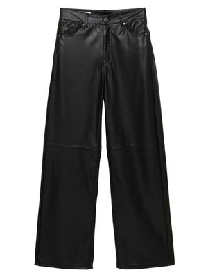Spodnie materiałowe PULL&BEAR czarny