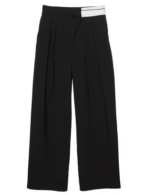 Spodnie materiałowe PULL&BEAR czarny
