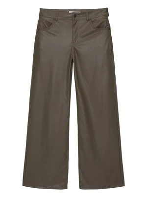 Spodnie materiałowe PULL&BEAR khaki