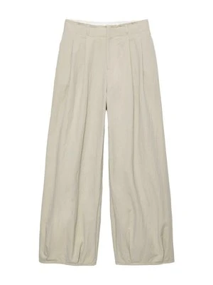 Spodnie materiałowe PULL&BEAR beżowy