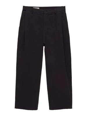 Spodnie materiałowe PULL&BEAR czarny
