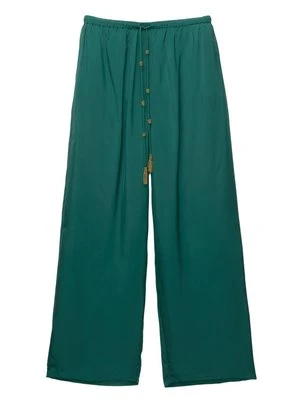 Spodnie materiałowe PULL&BEAR zielony