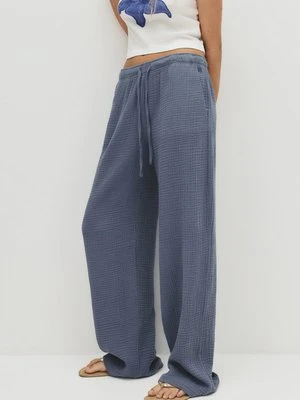 Spodnie materiałowe PULL&BEAR niebieski