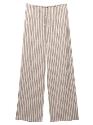 Spodnie materiałowe PULL&BEAR beżowy
