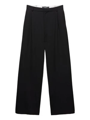 Spodnie materiałowe PULL&BEAR czarny