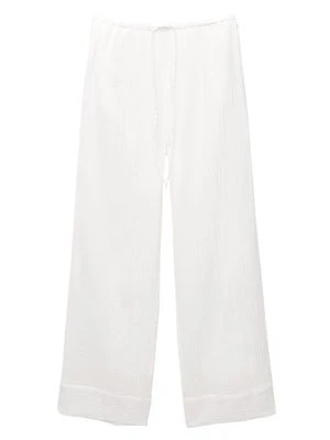 Spodnie materiałowe PULL&BEAR biały
