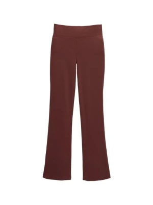 Spodnie materiałowe PULL&BEAR bordowy