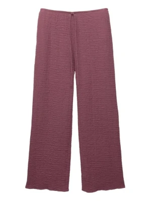 Spodnie materiałowe PULL&BEAR bordowy