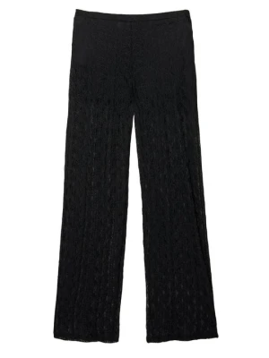 Spodnie materiałowe PULL&BEAR czarny