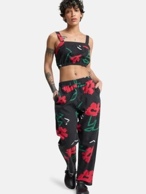 Spodnie materiałowe Quiksilver czarny