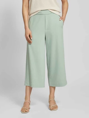 Spodnie materiałowe rozkloszowane o skróconym kroju model ‘Thorn’ MbyM