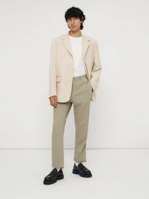 Spodnie garniturowe Sandro khaki