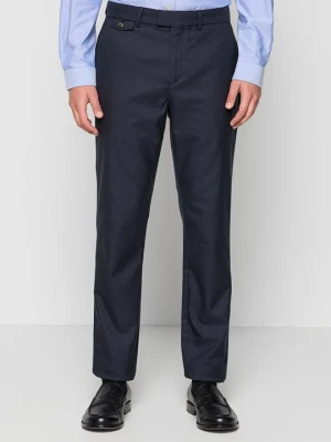 Spodnie materiałowe Ted Baker granatowy