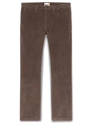 Spodnie materiałowe Timberland ciemnobrązowy