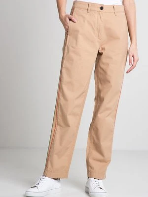 Spodnie materiałowe Tommy Hilfiger wielbłądzi