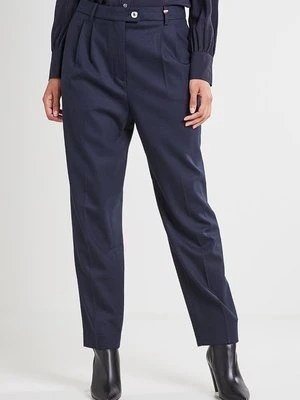 Spodnie materiałowe Tommy Hilfiger granatowy