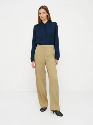 Spodnie materiałowe Tommy Hilfiger beżowy