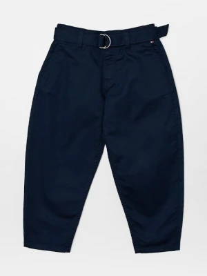 Spodnie materiałowe Tommy Hilfiger granatowy