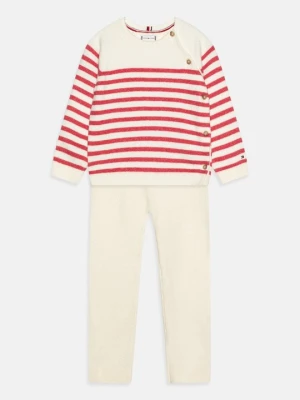 Spodnie materiałowe Tommy Hilfiger mleczny