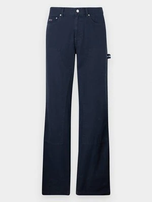 Spodnie materiałowe Tommy Jeans granatowy