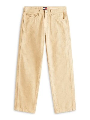 Spodnie materiałowe Tommy Jeans piaskowy