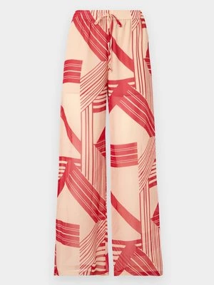 Spodnie materiałowe Topshop ciemnoczerwony