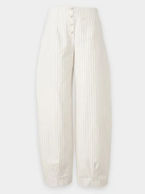Spodnie materiałowe Topshop biały