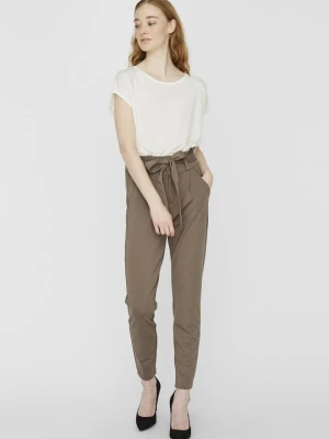 Spodnie materiałowe Vero Moda brązowy