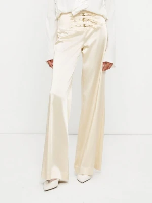 Spodnie materiałowe Versace Jeans Couture biały