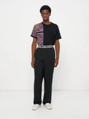 Spodnie materiałowe Versace Jeans Couture czarny