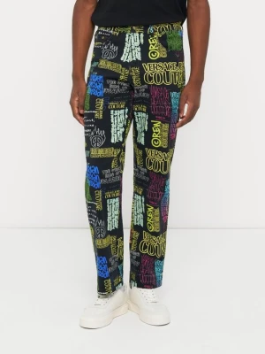 Spodnie materiałowe Versace Jeans Couture czarny