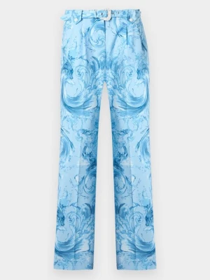 Spodnie materiałowe Versace Jeans Couture niebieski