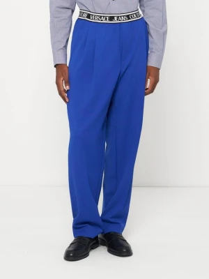 Spodnie materiałowe Versace Jeans Couture niebieski