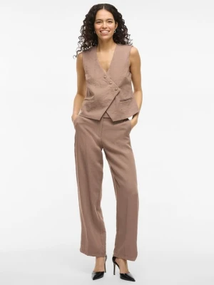 Spodnie materiałowe Vila szary